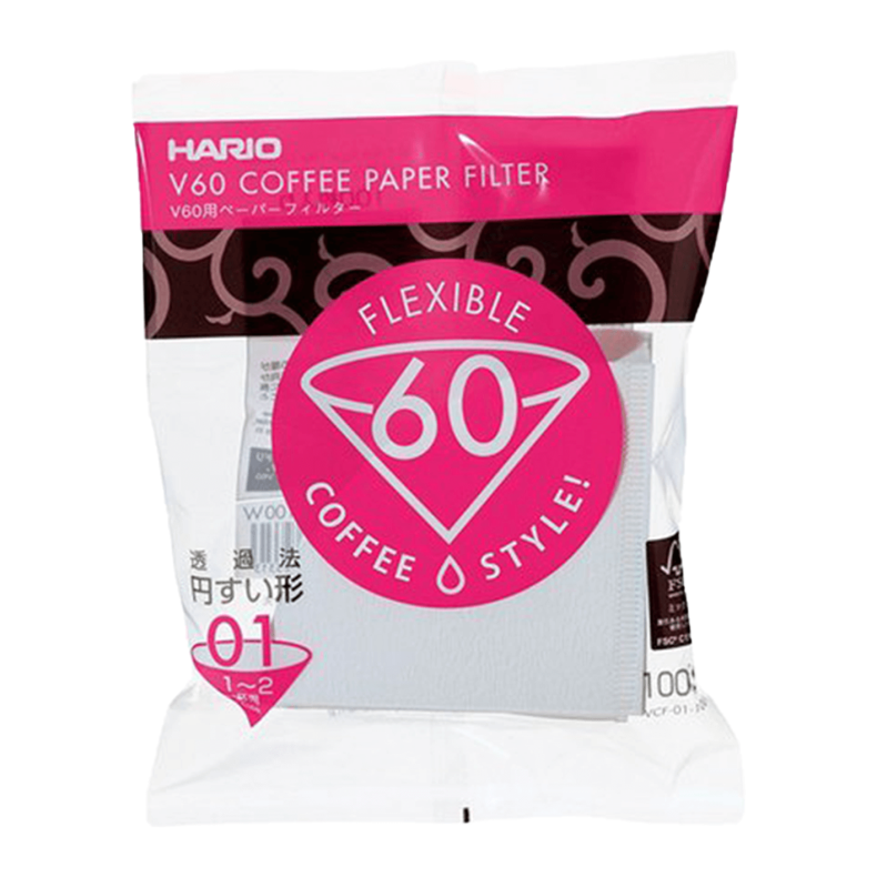 Hario V60-03 - 100 stk Papirfilter Hvid