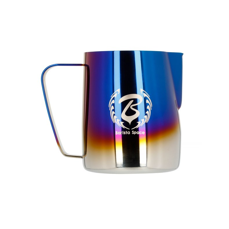 Barista Space - 600 ml Titanium Half Blue Mlkekande