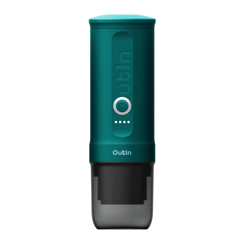 Outin Nano portable espresso maker teal