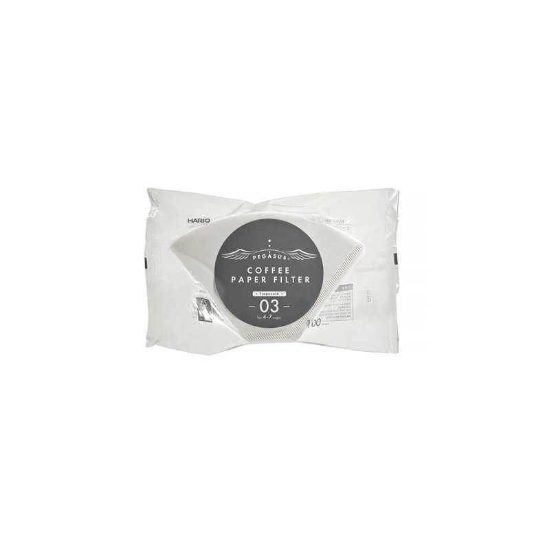 Hario Pegasus Papirfiltre Strrelse 03 100 stk. Hvid